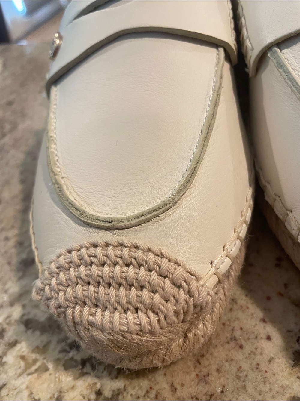 NWT Sam Edelman Kai Penny Women's Ivory Slip-On Loafers - Picture 4 of 16